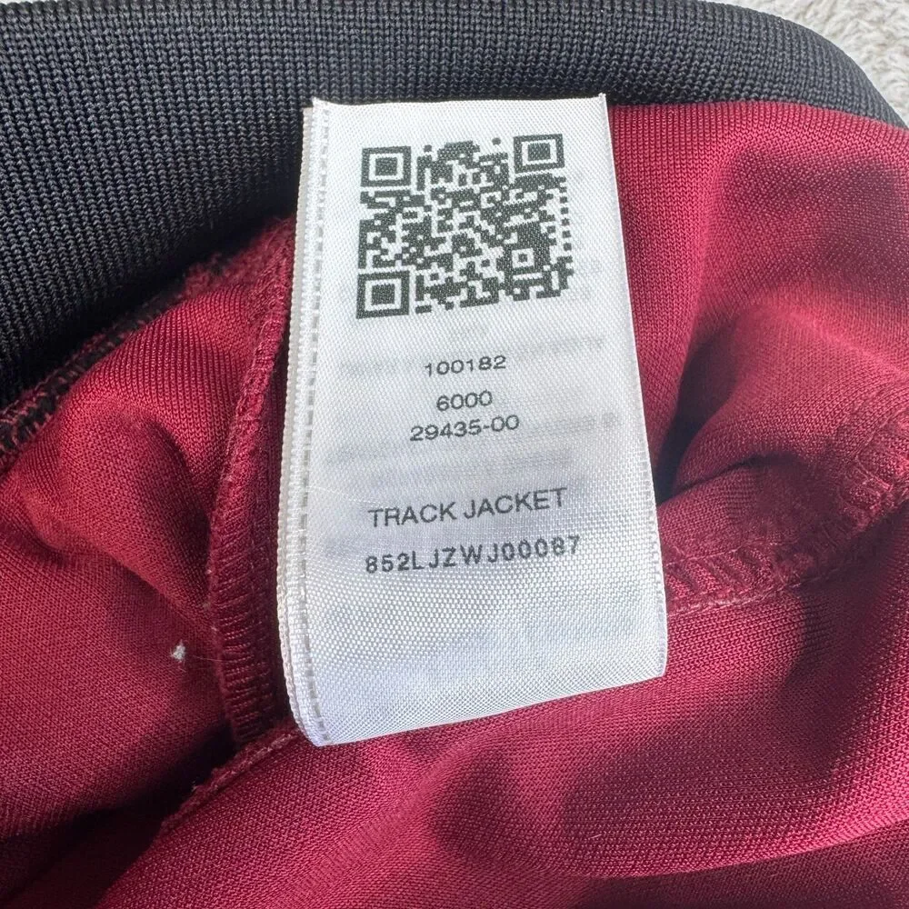 True Religion Foil Racer Stripe Track Jacket Mens Small Red Long Sleeve Full Zip